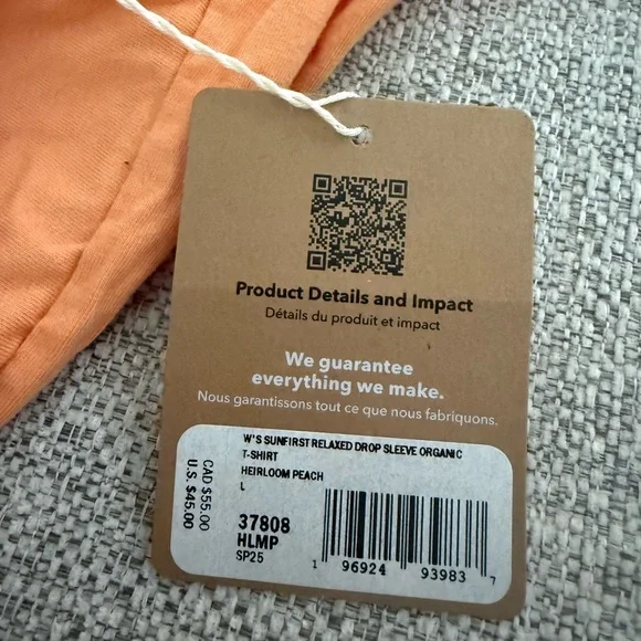 Patagonia Women's Sunfirst Relaxed Drop-Sleeve Organic T-Shirt - L - Picture 2 of 4